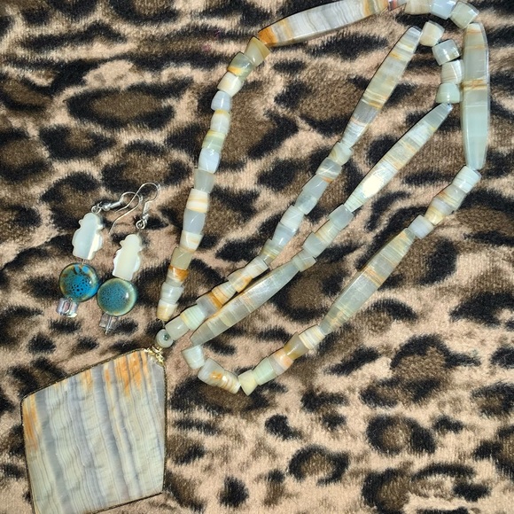 💎🟦VINTAGE COLLAR Y ARETES🟦💎